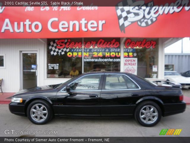 2001 Cadillac Seville STS in Sable Black