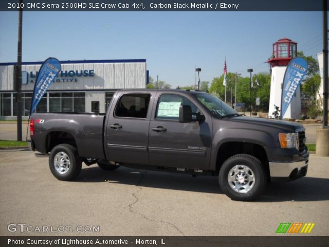 2010 GMC Sierra 2500HD SLE Crew Cab 4x4 in Carbon Black Metallic