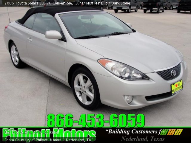 2006 Toyota Solara SLE V6 Convertible in Lunar Mist Metallic