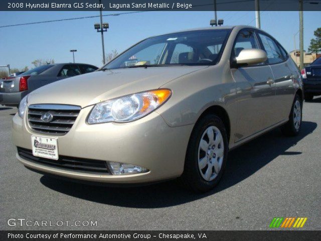2008 Hyundai Elantra GLS Sedan in Laguna Sand Metallic