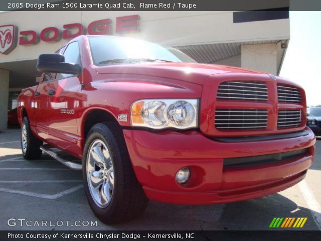 2005 Dodge Ram 1500 Laramie Quad Cab in Flame Red