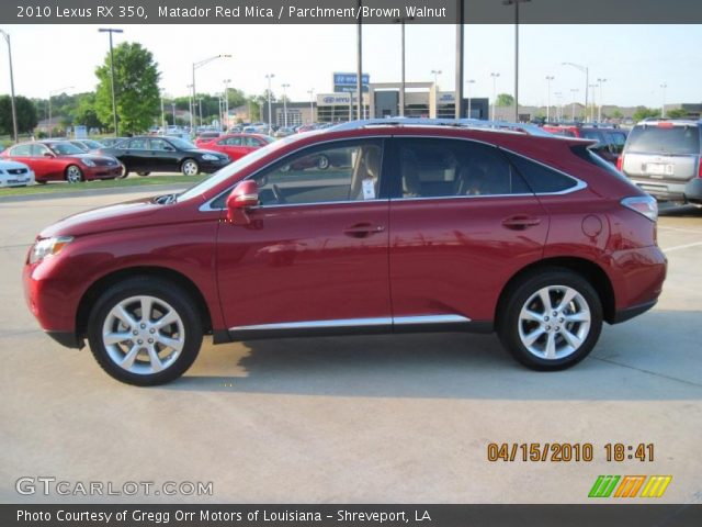 2010 Lexus RX 350 in Matador Red Mica