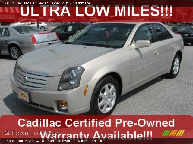 2007 Cadillac CTS Sedan in Gold Mist