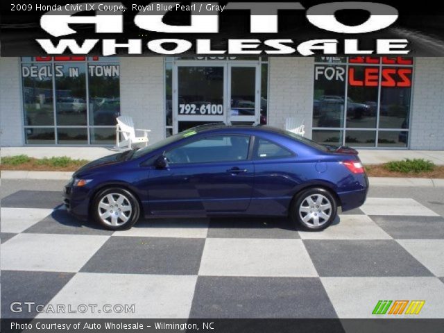 2009 Honda Civic LX Coupe in Royal Blue Pearl