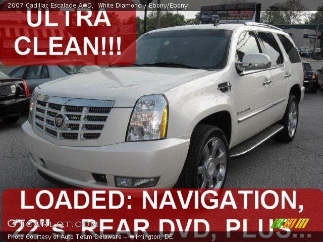 2007 Cadillac Escalade AWD in White Diamond