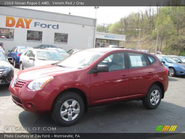 2009 Nissan Rogue S AWD in Venom Red
