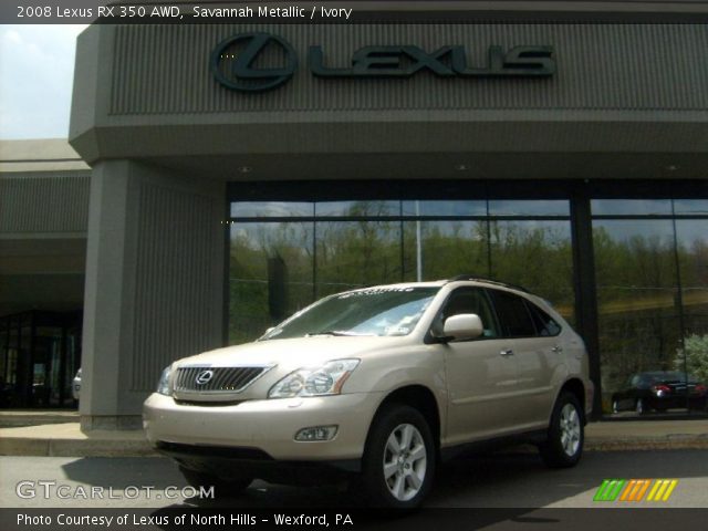 2008 Lexus RX 350 AWD in Savannah Metallic