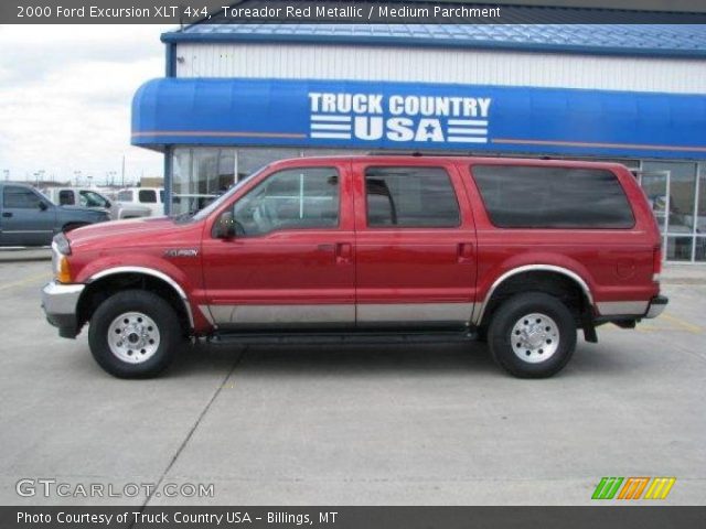 2000 Ford Excursion XLT 4x4 in Toreador Red Metallic