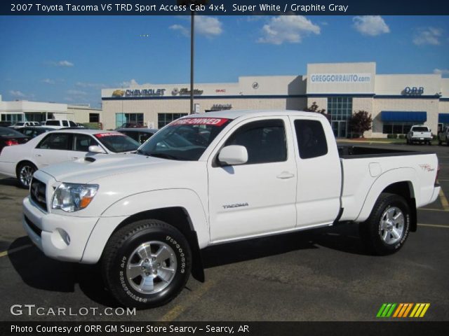 2007 Toyota Tacoma V6 TRD Sport Access Cab 4x4 in Super White