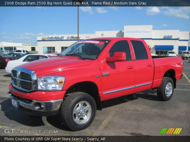 2008 Dodge Ram 2500 Big Horn Quad Cab 4x4 in Flame Red