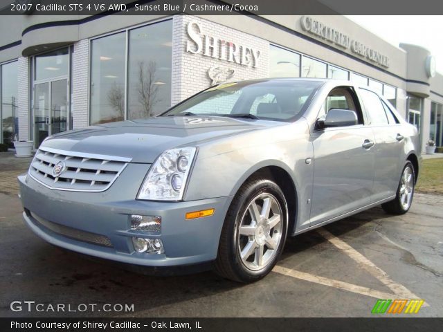 2007 Cadillac STS 4 V6 AWD in Sunset Blue