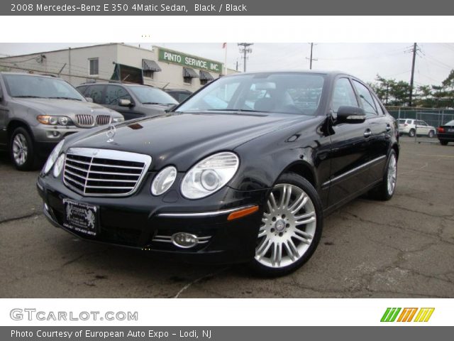 2008 Mercedes-Benz E 350 4Matic Sedan in Black