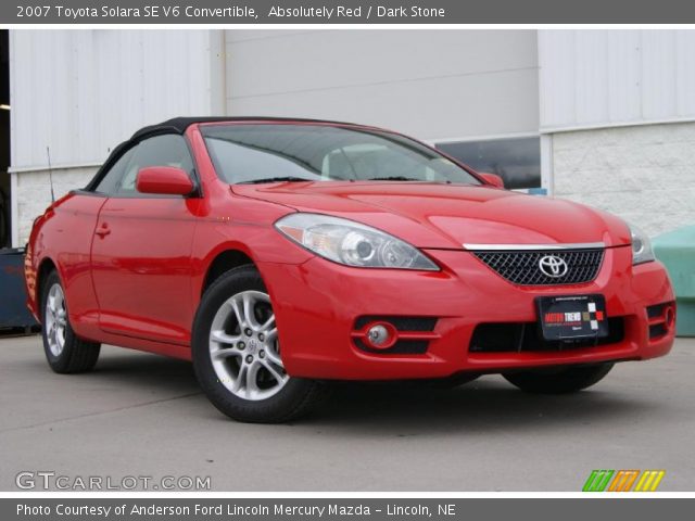 2007 Toyota Solara SE V6 Convertible in Absolutely Red