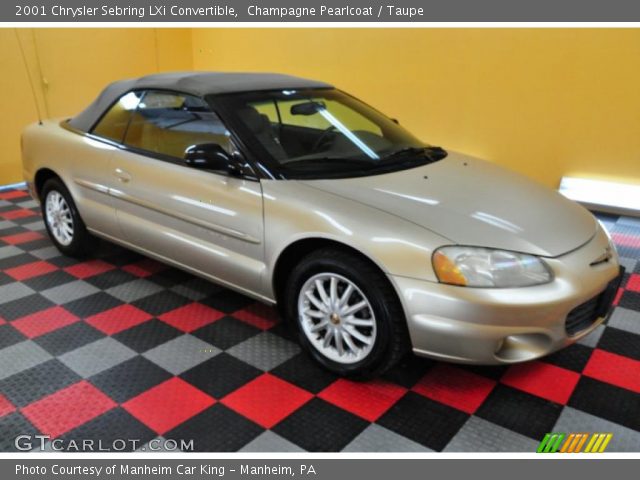 2001 Chrysler Sebring LXi Convertible in Champagne Pearlcoat