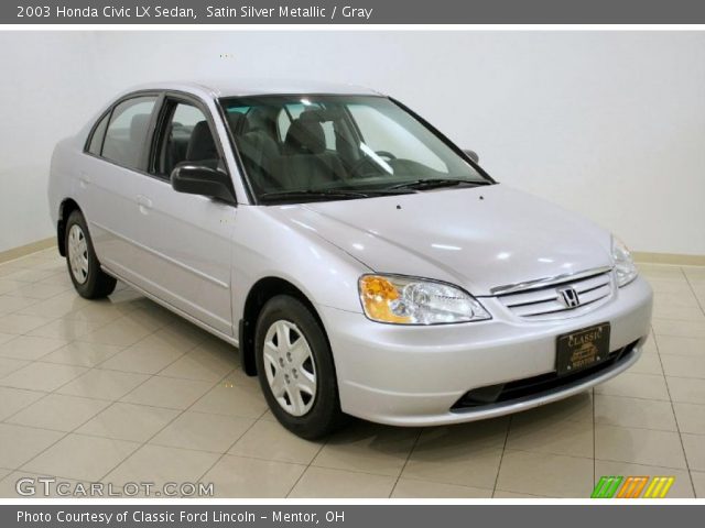 2003 Honda Civic LX Sedan in Satin Silver Metallic