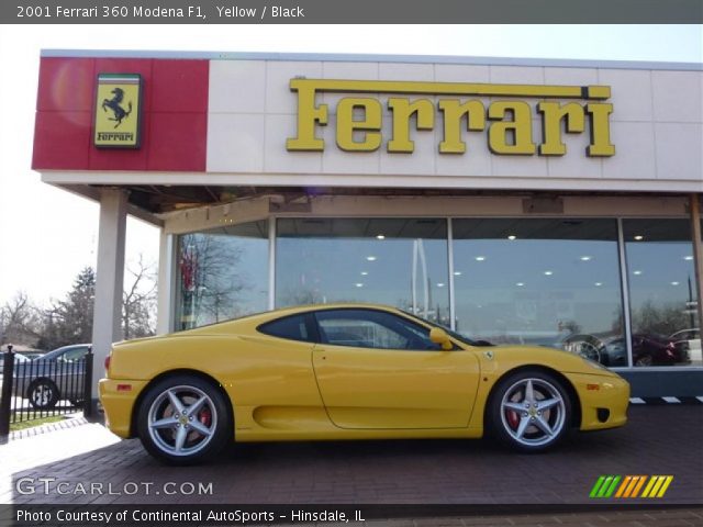 2001 Ferrari 360 Modena F1 in Yellow