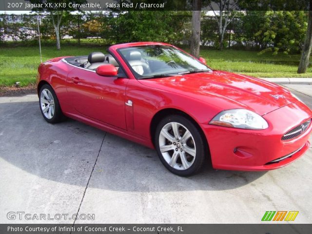 2007 Jaguar XK XK8 Convertible in Salsa Red