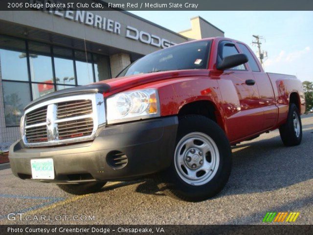 2006 Dodge Dakota ST Club Cab in Flame Red