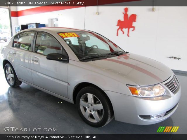 2007 Saturn ION 3 Sedan in Silver Nickel