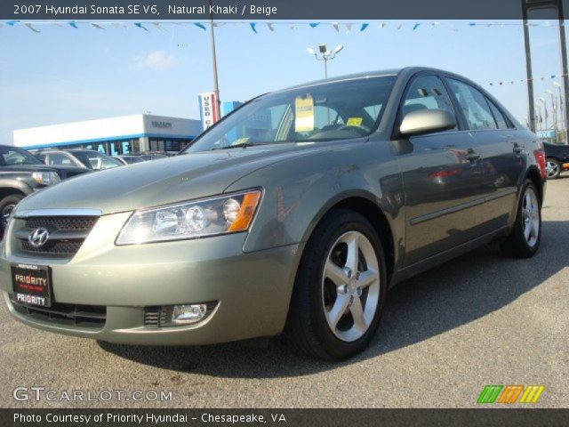 2007 Hyundai Sonata SE V6 in Natural Khaki