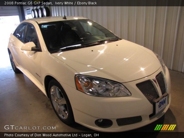 2008 Pontiac G6 GXP Sedan in Ivory White