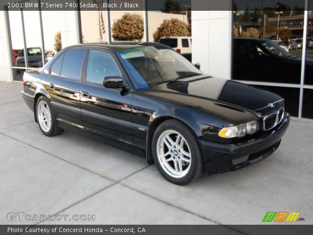 2001 BMW 7 Series 740i Sedan in Black