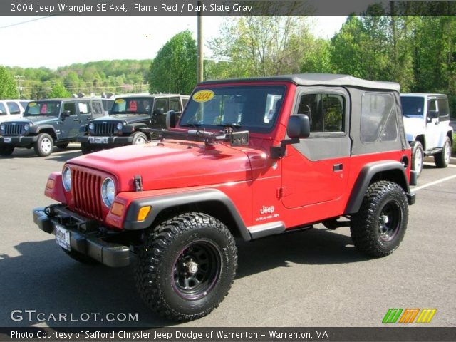 2004 Jeep Wrangler SE 4x4 in Flame Red