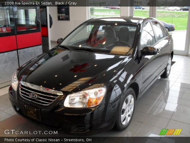 2008 Kia Spectra EX Sedan in Black