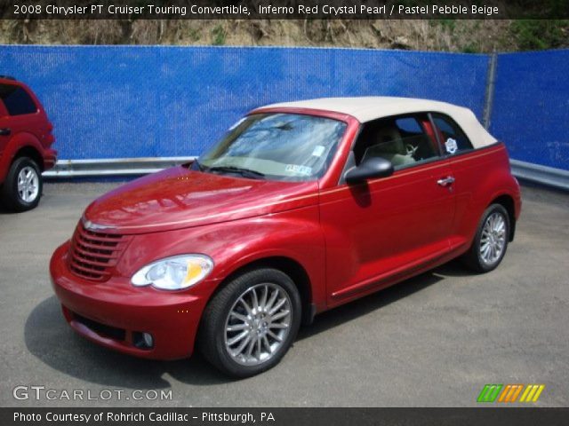 2008 Chrysler PT Cruiser Touring Convertible in Inferno Red Crystal Pearl