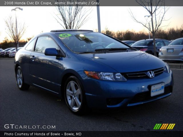 2008 Honda Civic EX Coupe in Atomic Blue Metallic