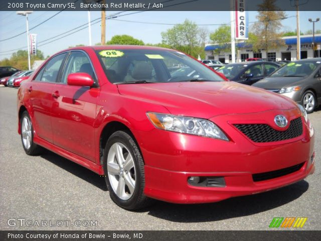 2008 Toyota Camry SE in Barcelona Red Metallic