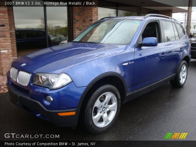 2007 BMW X3 3.0si in Montego Blue Metallic