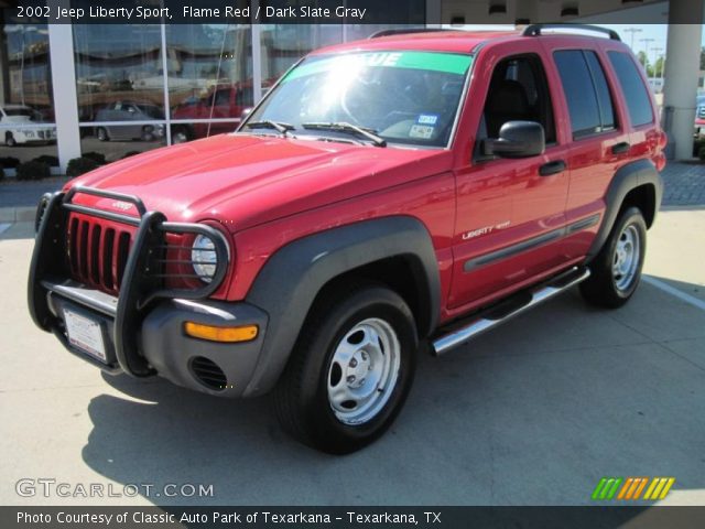 2002 Jeep Liberty Sport in Flame Red