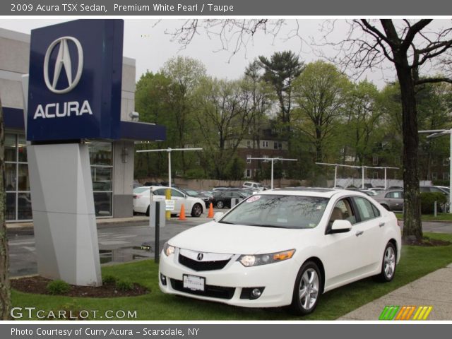 2009 Acura TSX Sedan in Premium White Pearl