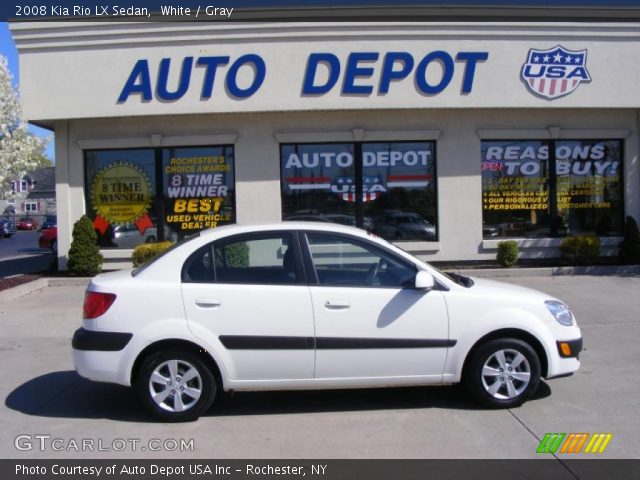 2008 Kia Rio LX Sedan in White