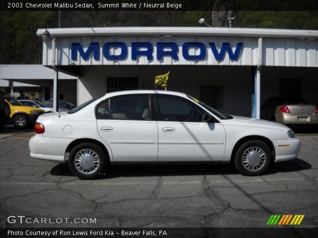 2003 Chevrolet Malibu Sedan in Summit White