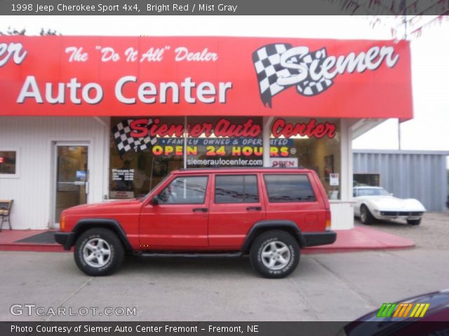 1998 Jeep Cherokee Sport 4x4 in Bright Red