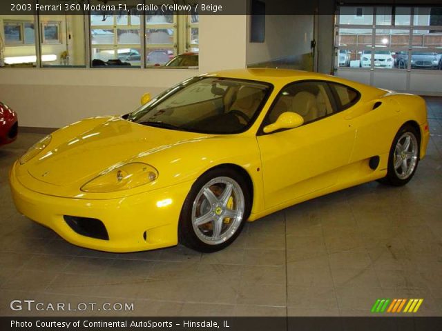 2003 Ferrari 360 Modena F1 in Giallo (Yellow)