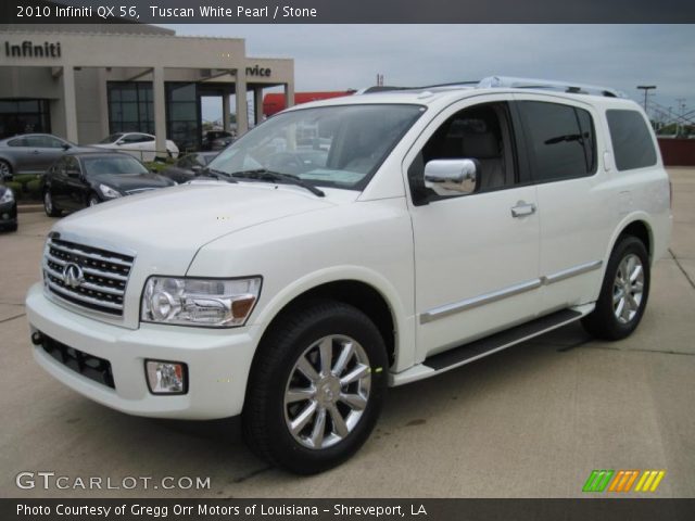 2010 Infiniti QX 56 in Tuscan White Pearl