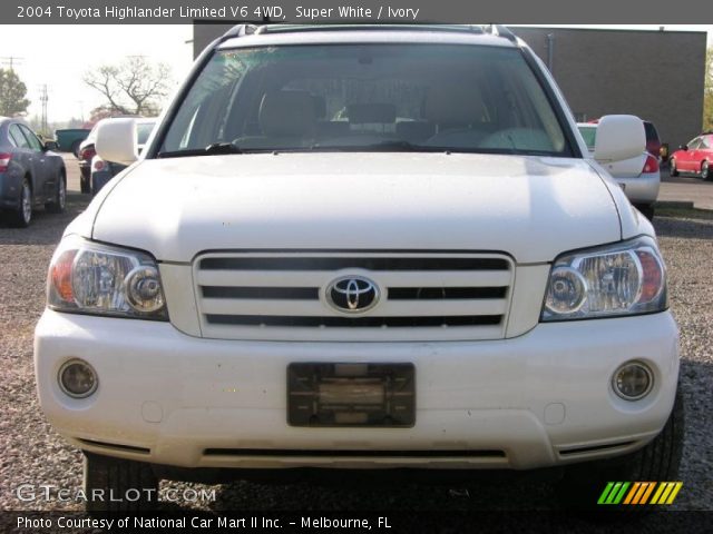 2004 Toyota Highlander Limited V6 4WD in Super White