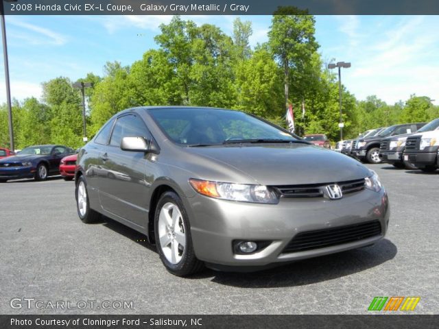 2008 Honda Civic EX-L Coupe in Galaxy Gray Metallic