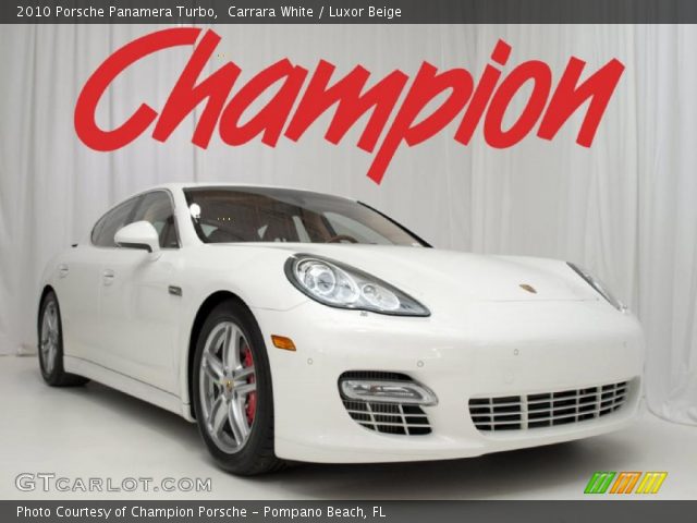 2010 Porsche Panamera Turbo in Carrara White