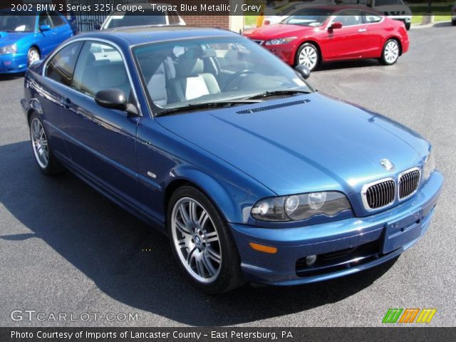 2002 BMW 3 Series 325i Coupe in Topaz Blue Metallic