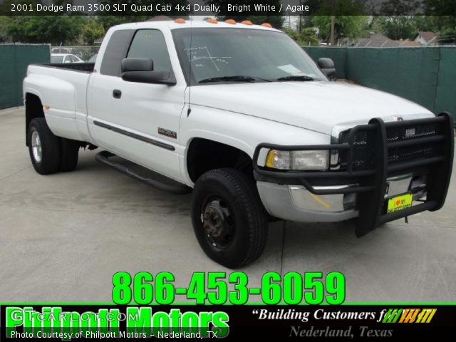 2001 Dodge Ram 3500 SLT Quad Cab 4x4 Dually in Bright White