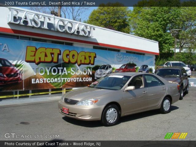 2003 Toyota Camry LE in Desert Sand Mica