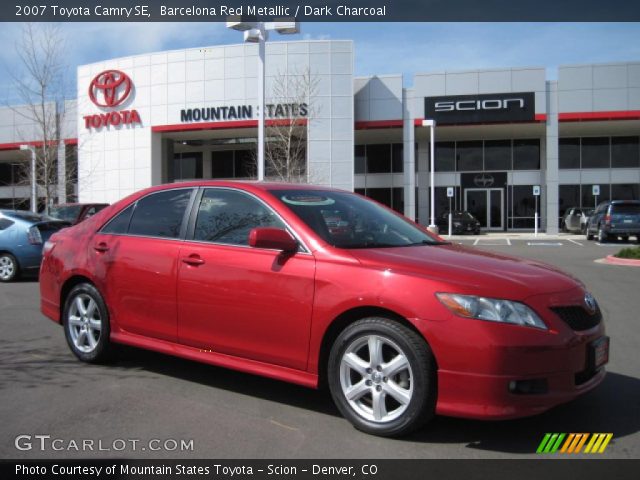 2007 Toyota Camry SE in Barcelona Red Metallic