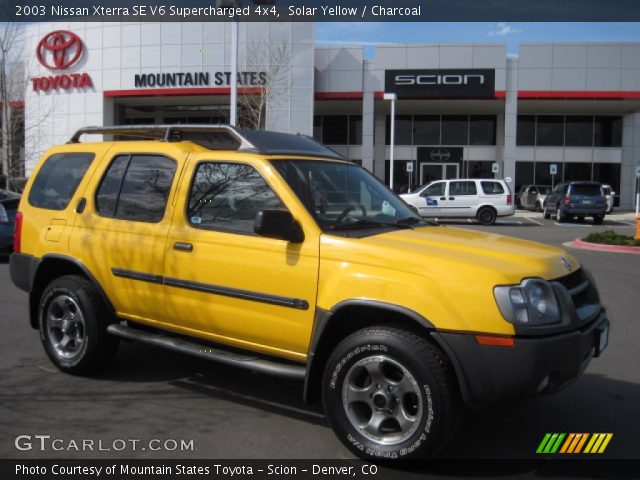 2003 Nissan Xterra SE V6 Supercharged 4x4 in Solar Yellow