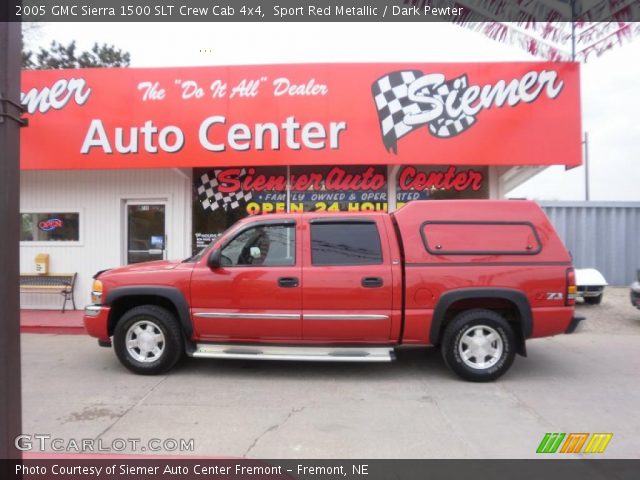 2005 GMC Sierra 1500 SLT Crew Cab 4x4 in Sport Red Metallic