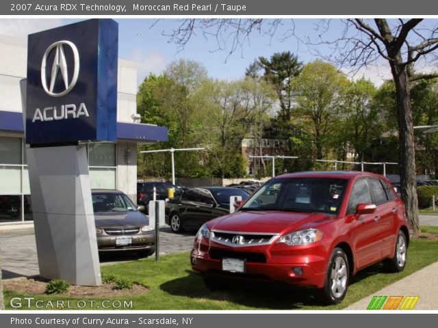 2007 Acura RDX Technology in Moroccan Red Pearl