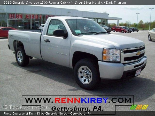 2010 Chevrolet Silverado 1500 Regular Cab 4x4 in Sheer Silver Metallic